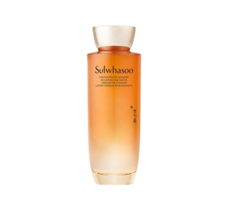 Sulwhasoo Concentrated Ginseng Rejuvenating Water with ginseng extract for hydration, softening, and anti-aging skin preparation