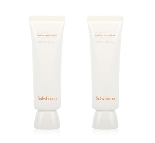 Sulwhasoo UV Daily Tone Up Sunscreen tube offering sun protection and skin-brightening tone-up effect