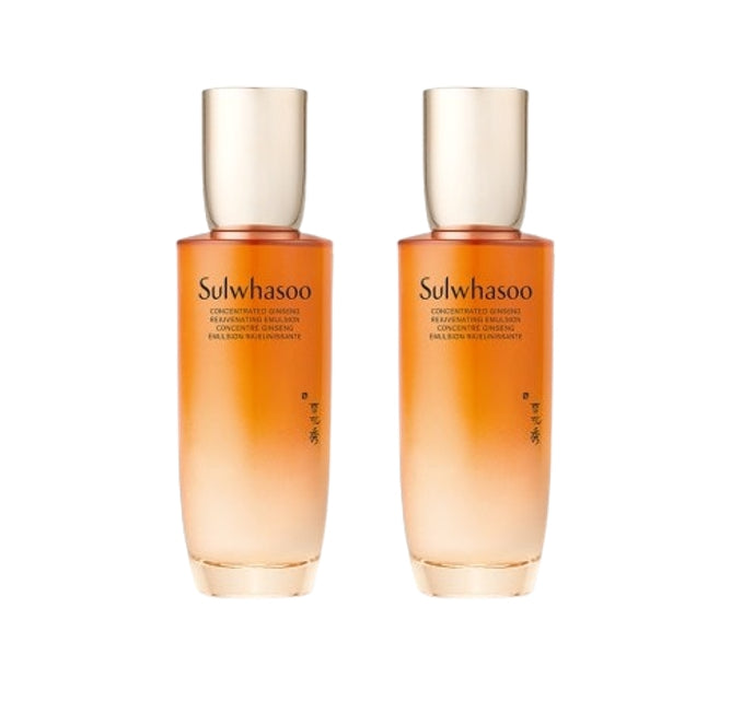 Sulwhasoo Concentrated Ginseng Rejuvenating Emulsion with ginseng for hydration, firming, and smooth skin texture