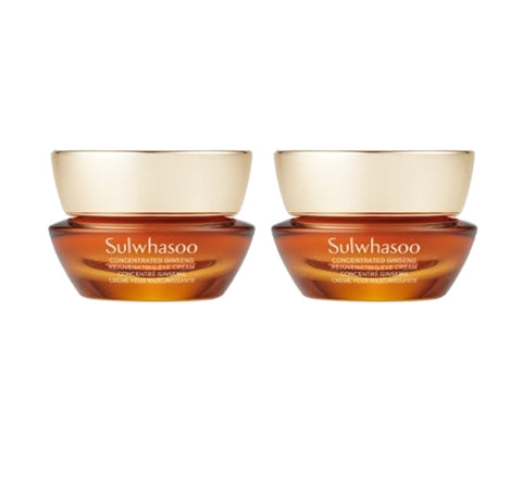 2 x Sulwhasoo Concentrated Ginseng Rejuvenating Eye Cream 15ml + Samples(5 Items) from Korea_updated in 2024