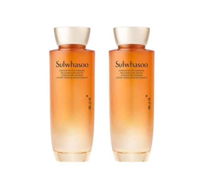Sulwhasoo Concentrated Ginseng Rejuvenating Water with ginseng extract for hydration, softening, and anti-aging skin preparation