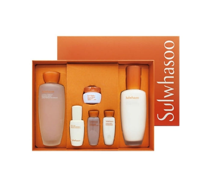 Sulwhasoo Essential Comforting Daily Routine Set with Korean herbal ingredients for soothing and balancing daily skincare