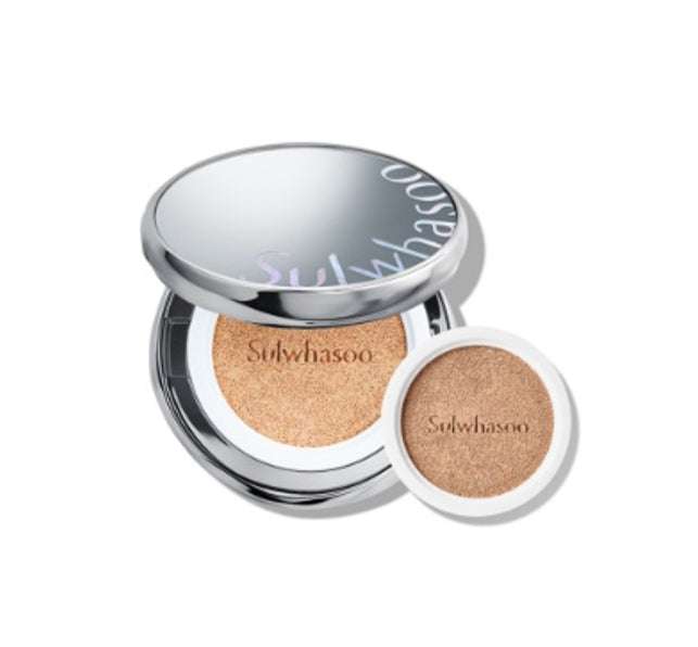 Sulwhasoo Perfecting Cushion Pack with radiant coverage, hydration, and SPF for smooth, glowing skin