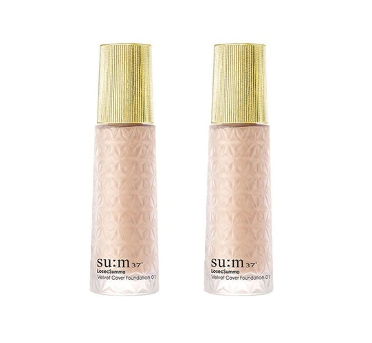 2 x Su:m37 LosecSumma Velvet Cover Foundation 30ml #1 #2  from Korea