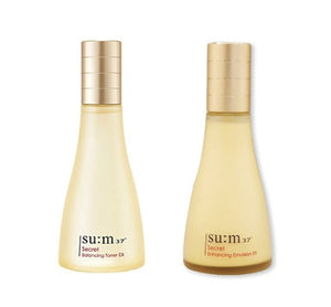 Su:m37 Secret Balancing Toner EX + Enhancing Emulsion EX (2 Items) from Korea