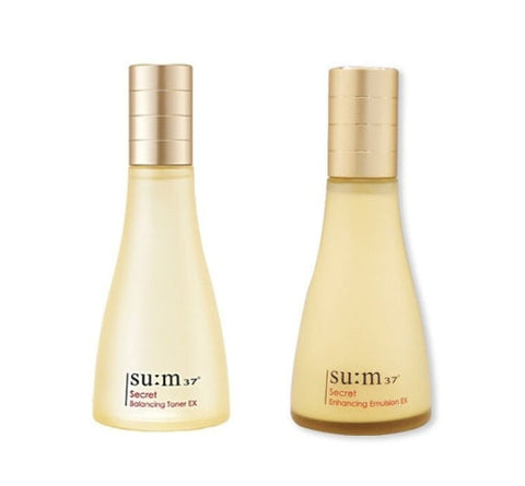 Su:m37 Secret Balancing Toner EX + Enhancing Emulsion EX (2 Items) from Korea