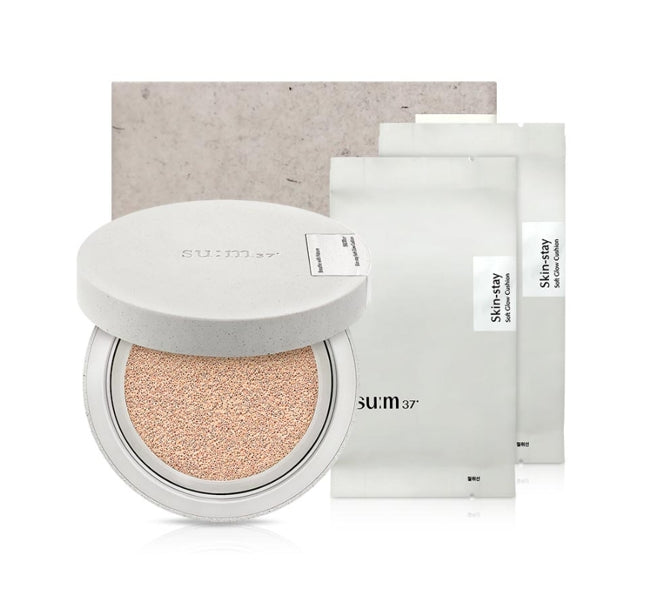 Su:m37 Skin-stay Soft Glow Cushion June 2024 Set (3 Items) from Korea