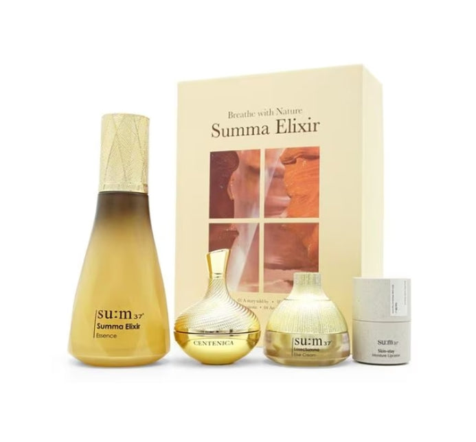 Su:m37 Summa Elixir Essence Sep. 2024 Set (4 Items) + Samples(120ea) from Korea