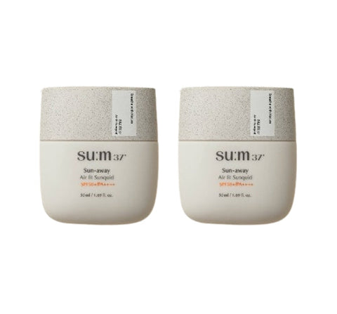 2 x Su:m37 Sun-away Air Fit Sunquid 50ml, 50+ PA++++ from Korea