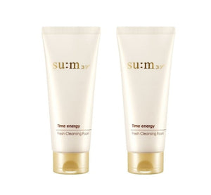 2 x Su:m37 Time Energy Fresh Cleansing Foam 200ml from Korea