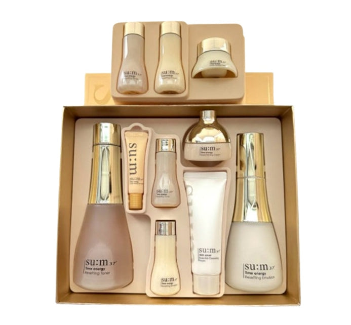 Su:m37 Time Energy Skincare Set (7 Itmes) + Travel Set(3 Items) July 2025 from Korea by Su:m37