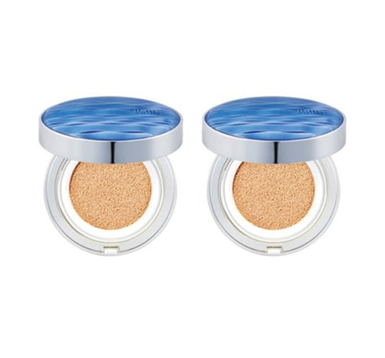 2 x Su:m37 Water-full CC Cushion Perfect Finish Main+Refill or Refill SPF50+ PA+++ from Korea
