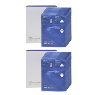 2 x Su:m37 Water-full Marine Relief Gel Mask 3 STEP June 2025 Set (10 Sheets) + Mask(5 Sheets) from Korea