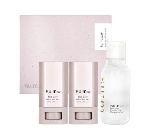 Su:m37 Sun-away Velvet Sun Stick May 2026 Set (3 Items) from Korea
