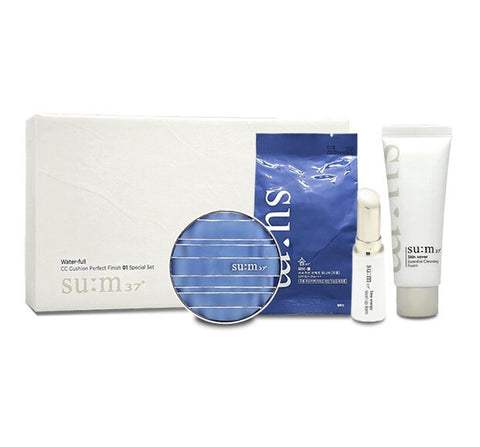 Su:m37 Water-full CC Cushion Perfect Finish #01 Special Set (4 Items) May 2025 from Korea