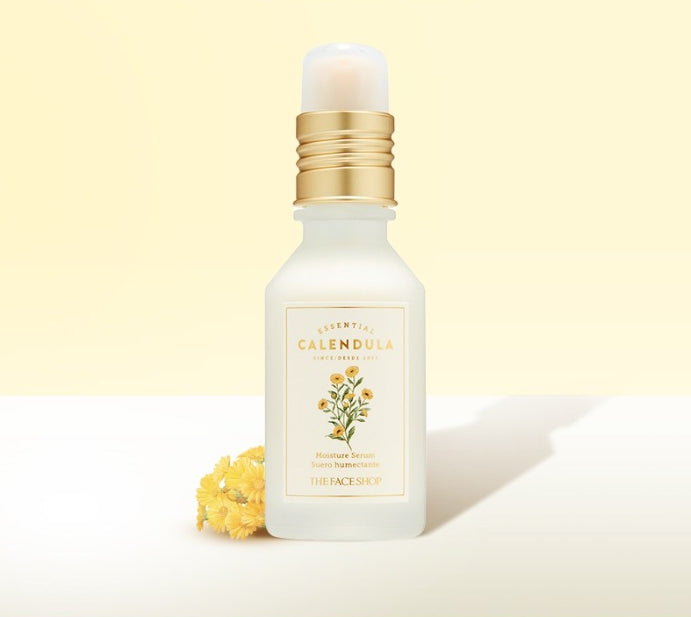 2 x THE FACE Calendula Essential Moisture Serum 40ml – Soothing & Hydrating from Korea