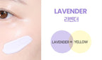 2 x THE FACE SHOP Air Cotton Makeup Base 35g SPF30 PA++ 02 Lavender - Colour‑Correcting Primer from Korea