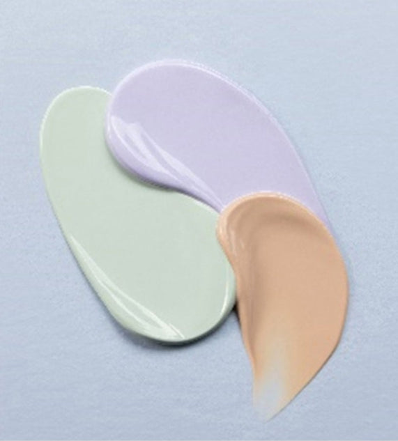 2 x THE FACE SHOP Air Cotton Makeup Base 35g SPF30 PA++ 02 Lavender - Colour‑Correcting Primer from Korea