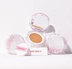 2 x THE FACE SHOP Dewy Lasting Cushion 12g SPF50+ PA+++ #V201 Apricot Beige from Korea
