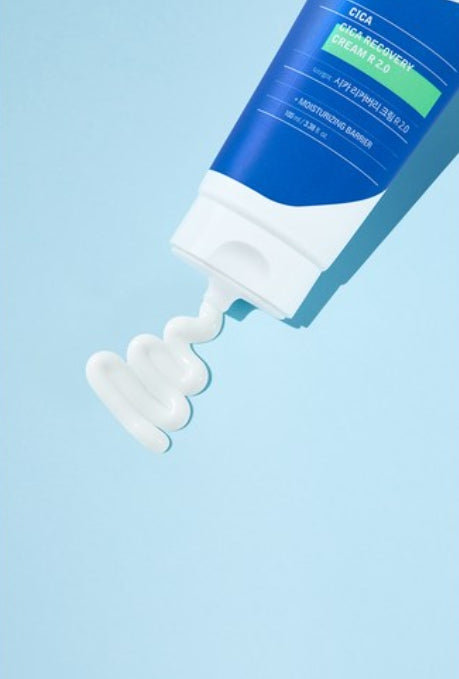 2 x THE FACE SHOP Dr. Belmeur Cica Recovery Cream R 2.0 100ml – Soothing Barrier Strengthening Cream from Korea