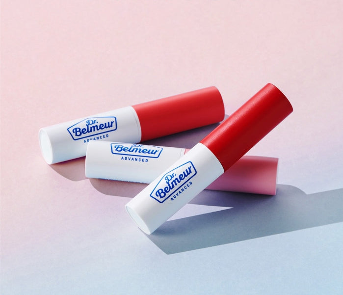 THE FACE SHOP Dr. Belmeur Advanced Cica Touch Lip Balm 5.5g (Red Colour) – Red Tint & Soothing Care from Korea