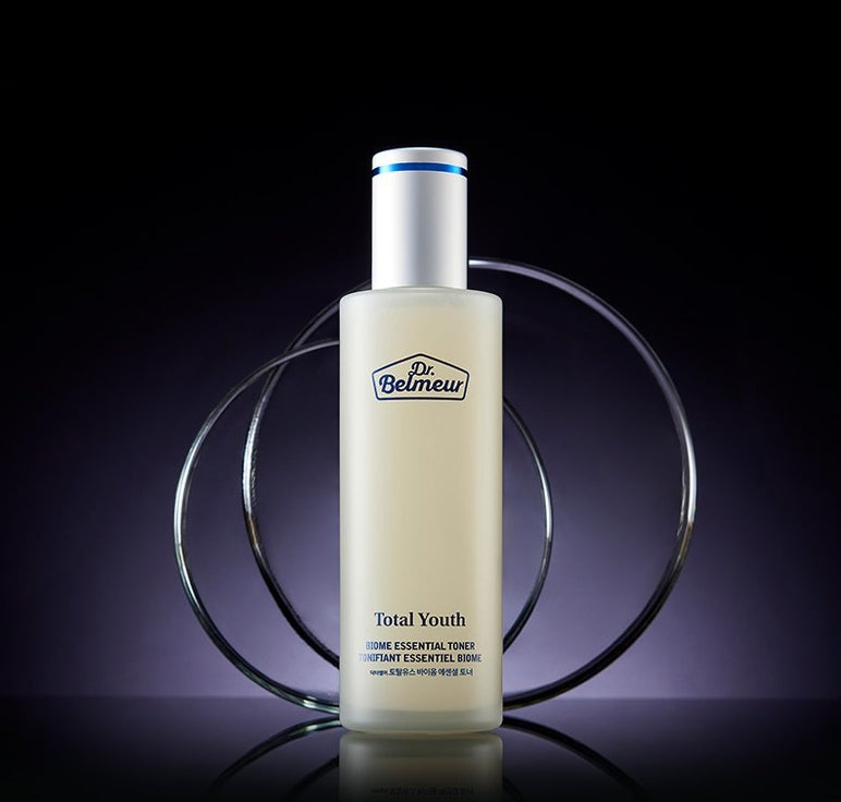 2 x THE FACE SHOP Dr. Belmeur Total Youth Biome Essential Toner 145ml – Anti‑Aging & Pore‑Refining from Korea