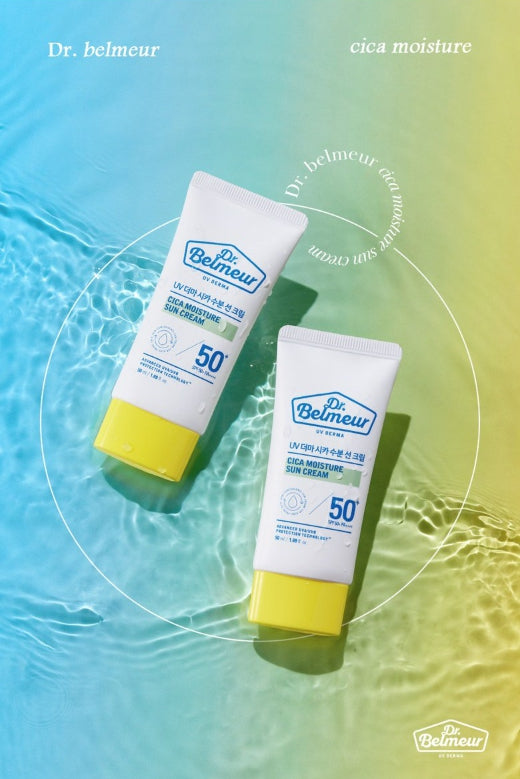 2 x THE FACE SHOP Dr. Belmeur UV Derma Cica Moisture Sun cream 50ml SPF50+ PA++++ from Korea