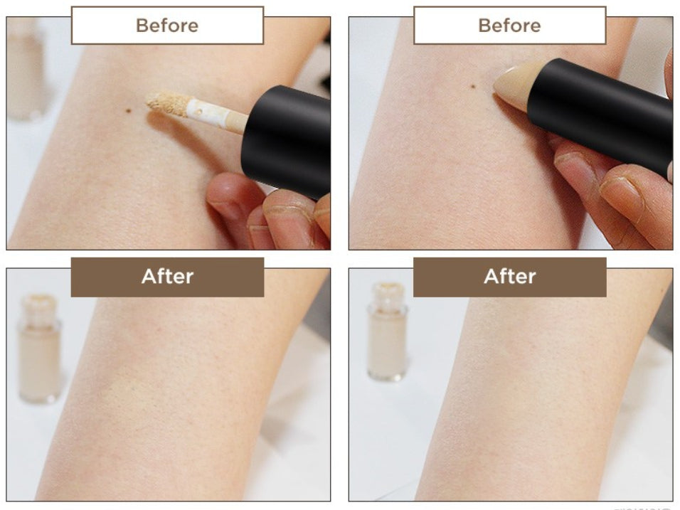 2 x THE FACE SHOP Dual Veil EX Concealer (N203 Natural Beige) – Liquid & Stick 2-in‑1 Coverage from Korea