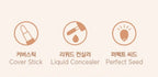 2 x THE FACE SHOP Dual Veil EX Concealer (N203 Natural Beige) – Liquid & Stick 2-in‑1 Coverage from Korea