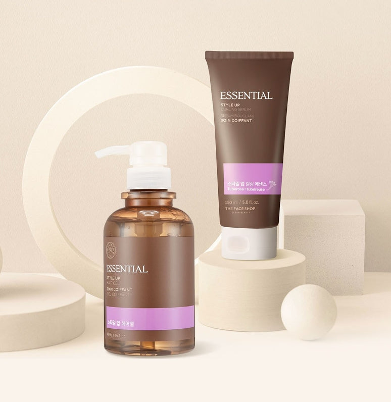 THE FACE SHOP Essential Style Up Curling Serum 150ml - Curl‑Activating Hair Serum from Korea