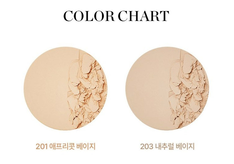 THE FACE SHOP FMGT Gold Collagen Ampoule Two-Way Pact 9.5g #201 Apricot Beige from Korea