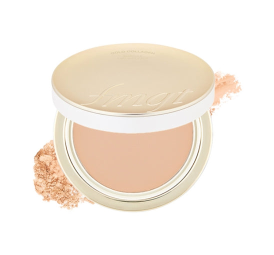 THE FACE SHOP FMGT Gold Collage Ampoule Two-Way Pact 9.5g #203 Natural Beige from Korea