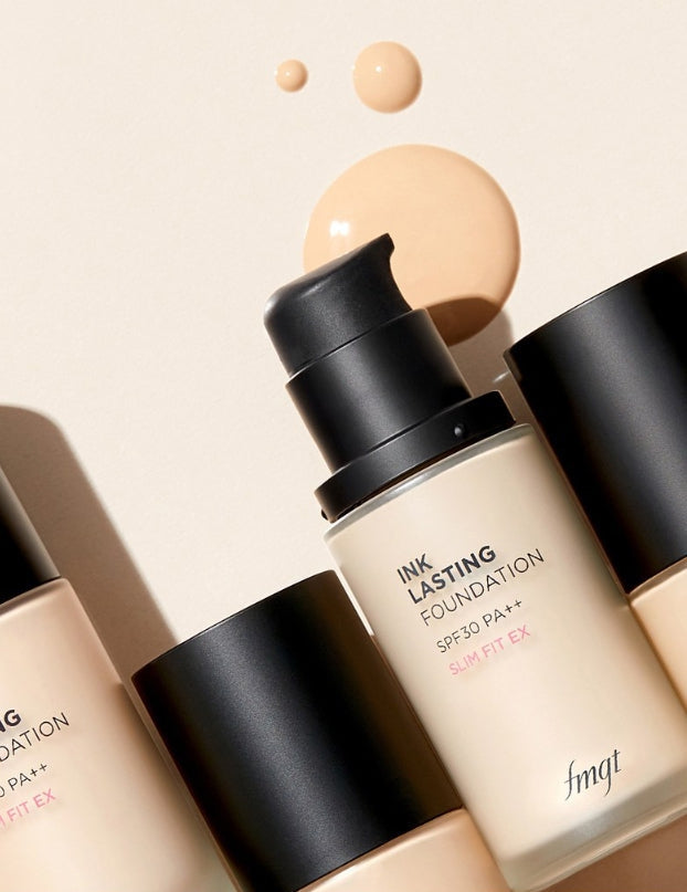 2 x THE FACE SHOP Ink Lasting Foundation Slim Fit EX 30ml SPF30 PA++ #V103 Bright Cream Beige from Korea