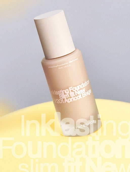 2 x THE FACE SHOP Ink Lasting Foundation Slim Fit New 35ml #C201 True from Korea