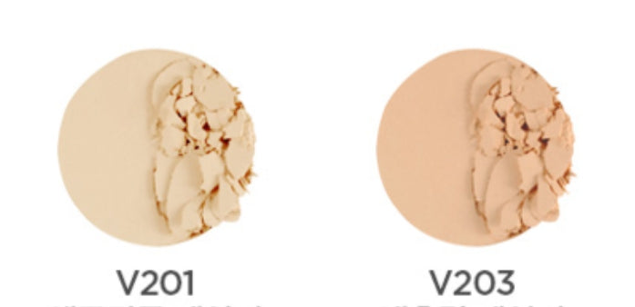 2 x THE FACE SHOP Ink Lasting Powder Foundation V201 Apricot Beige 9g SPF30 PA++ from Korea