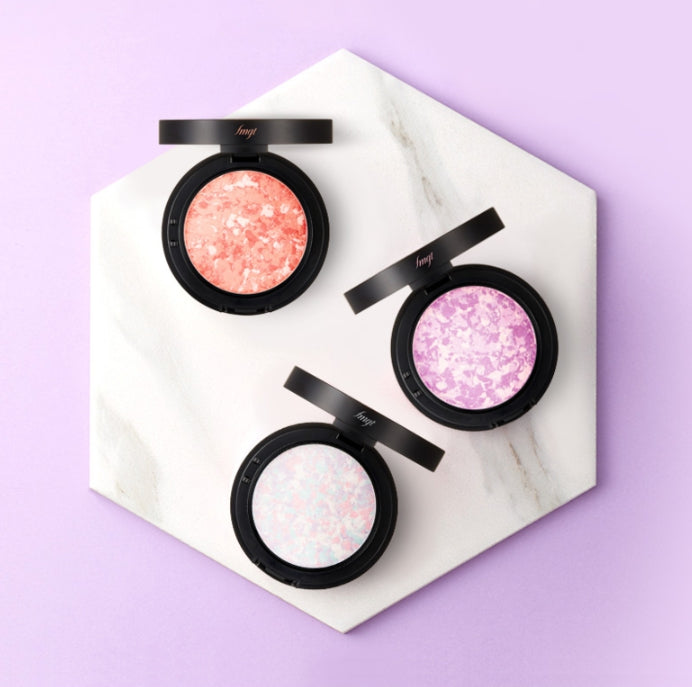 THE FACE SHOP Marble Beam Blush #02 Lovely Coral 7g from Korea