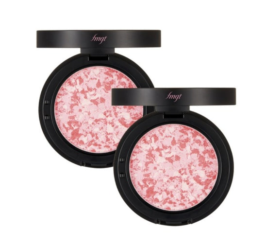 2 x THE FACE SHOP Marble Beam Blush #01 Lovely Pink 7g from Korea