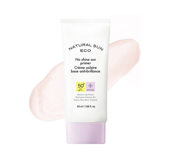 2 x THE FACE SHOP Natural Sun Eco No Shine Sun Primer SPF50+ PA+++ 50ml from Korea