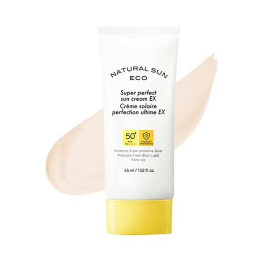 2 x THE FACE SHOP Natural Sun Eco Super Perfect Sun Cream EX SPF50+ PA++++ 45ml from Korea