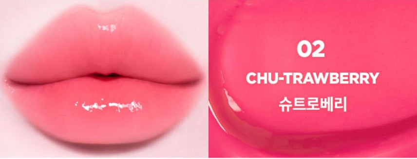 THE FACE SHOP New Bold Glow Melting Lip 2.9g #02 Chu-Trawberry from Korea