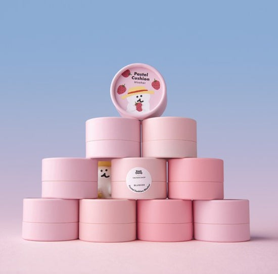 2 x THE FACE SHOP Pastel Cushion Blusher #03 Strawberry Jam 5g from Korea