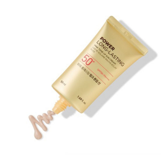 2 x THE FACE SHOP Power Long-Lasting Pink Tone Up Sun Cream 50ml SPF50+ PA+++ from Korea