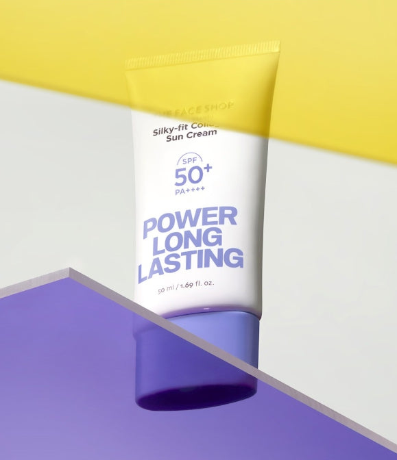 THE FACE SHOP Power Long Lasting Silky-fit Collagen Sun Cream SPF50+ PA++++ 50ml from Korea