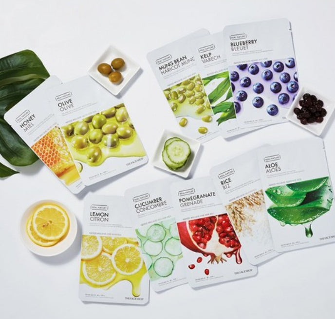 10 x THE FACE SHOP Real Nature Lemon Face Mask 20g from Korea