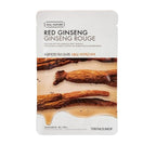 20 x THE FACE SHOP Real Nature Red Ginseng Face Mask 20g from Korea