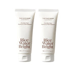 2 x THE FACE SHOP Rice Water Bright Rice Bran Pore Peeling To Foam Cleanser 150g from Korea