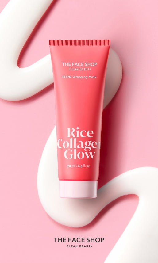 THE FACE SHOP Rice Collagen Glow PDRN Wrapping Mask 70ml from Korea