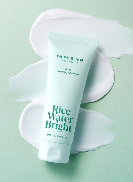 THE FACE SHOP Rice Water Bright Acne Foaming Cleanser 150ml from Korea
