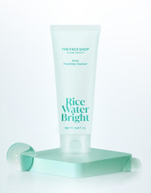 THE FACE SHOP Rice Water Bright Acne Foaming Cleanser 150ml from Korea