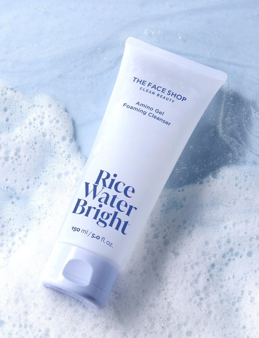 THE FACE SHOP Rice Water Bright Amino Gel Foaming Cleanser 150ml from Korea